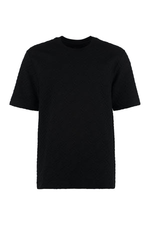 Jacquard knit t-shirt-0